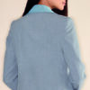 Cotton jacket with denim inserts ELENA SAVÓ back