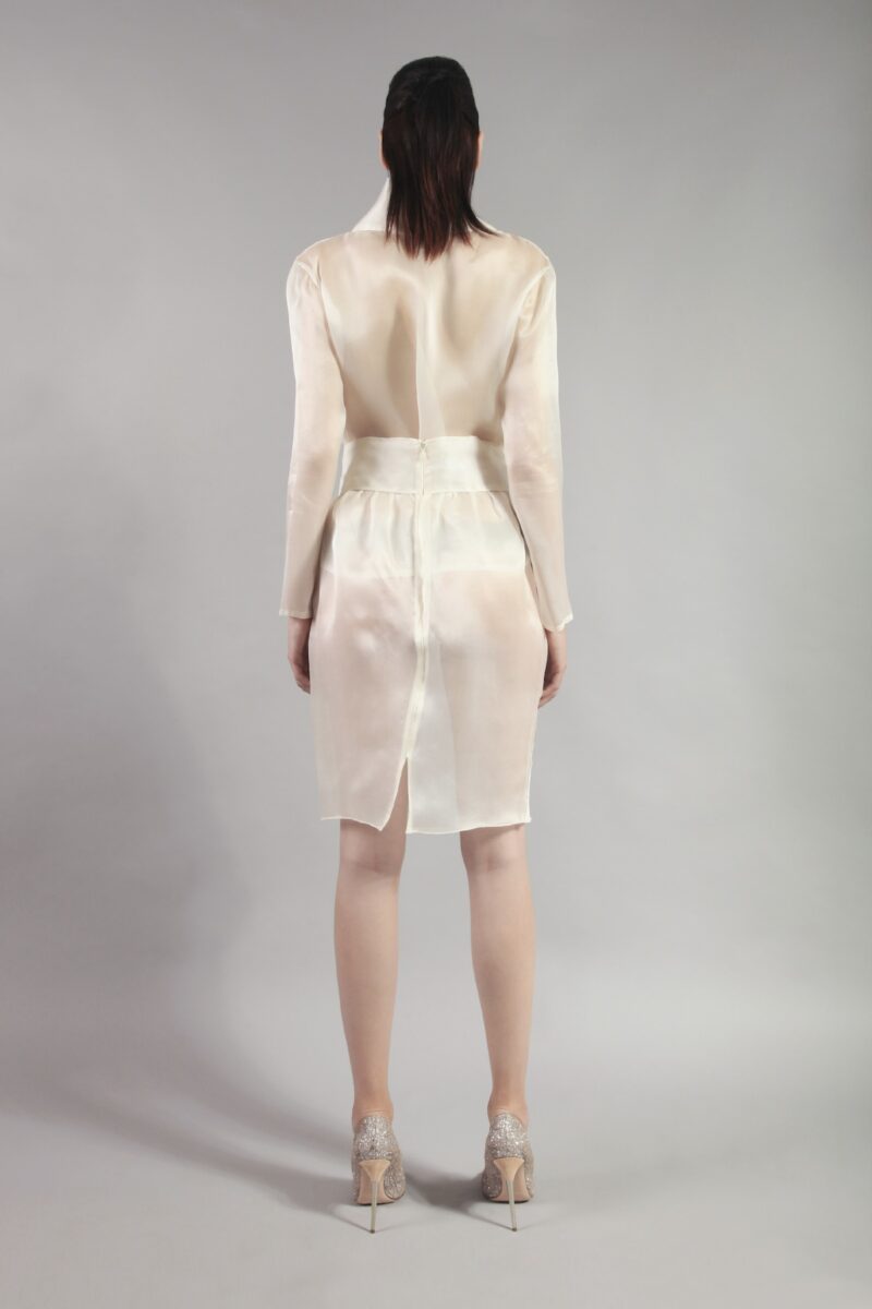 Organza blouse with mohair insert ELENA SAVÓ