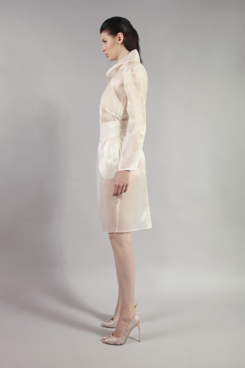 Organza blouse with mohair insert ELENA SAVÓ